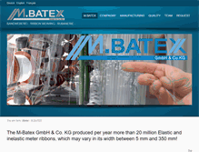 Tablet Screenshot of m-batex.com